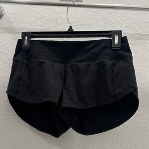 Lululemon Athletica Black Speed-Up Shorts